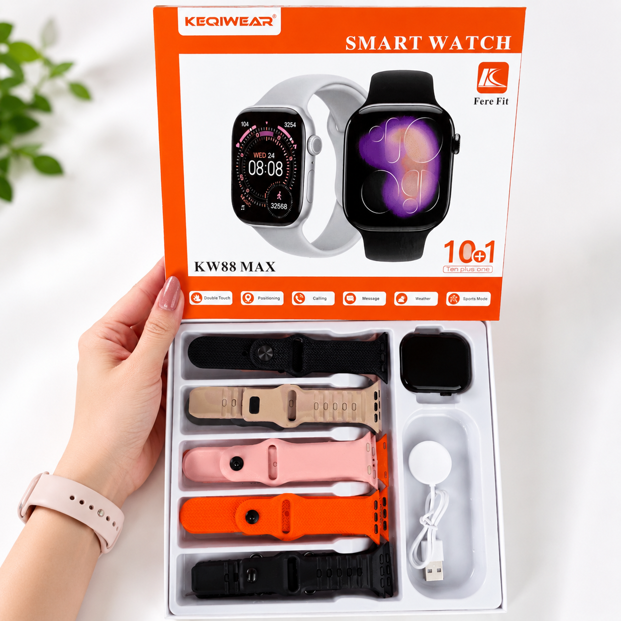 KW88 Max Smart Watch – 10 Straps Edition - Image 4