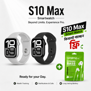 S10 Max Smart Watch + Earphone Free